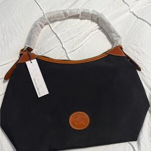 New With Tags Dooney & Bourke Black and Tan Shoulder Bag